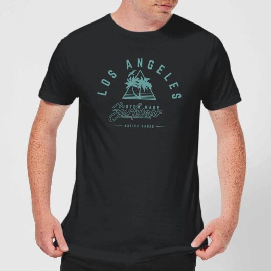 Native Shore Men's Los Angeles Surfwear T-Shirt - Black - 5XL - Black