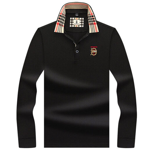 Men's Embroidered Polo Shirt with Vintage Plaid Details & Premium Fabric | Wowcher